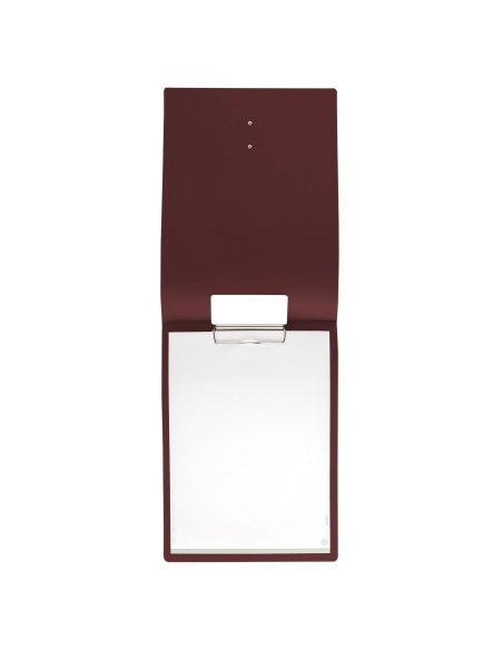 CITY MENU porta menu A4 etichetta METAL "personalizzata" (minimo 18 pezzi) molla ferma fogli CHEF BORDEAUX