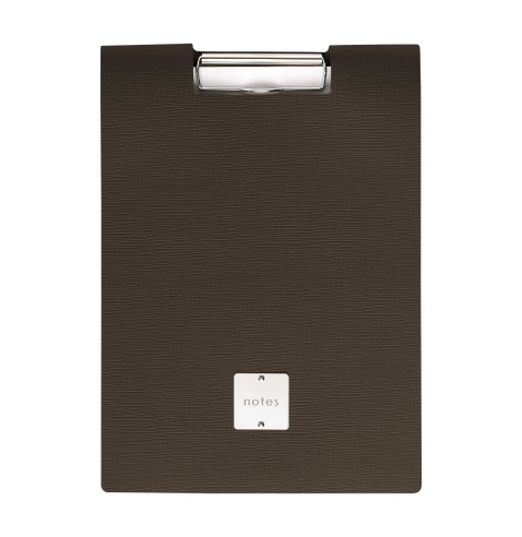 CITY porta blocco A4 etichetta METAL STANDARD "notes" molla ferma fogli CHEF MARRONE
