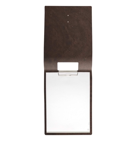 CITY porta blocco A4 etichetta METAL STANDARD "notes" molla ferma fogli SUGHERO MARRONE sp. 2.5
