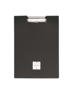 CITY porta blocco A4 etichetta METAL STANDARD "notes" molla ferma fogli CHEF NERO 2