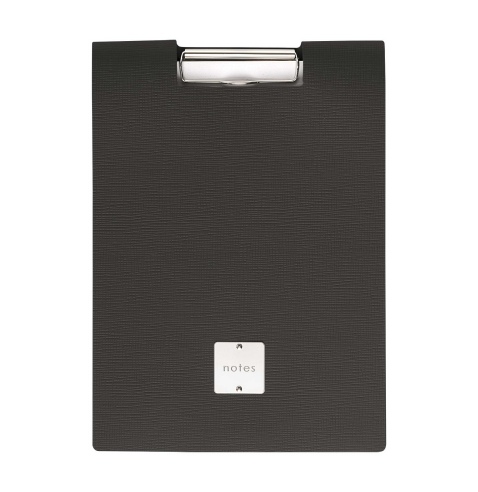 CITY porta blocco A4 etichetta METAL STANDARD "notes" molla ferma fogli CHEF NERO