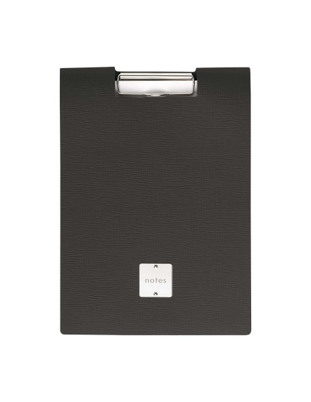 CITY porta blocco A4 etichetta METAL STANDARD "notes" molla ferma fogli CHEF NERO