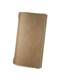 Porta Menu CUSTOM A4 SLIM (17,4x31,8 cm) non stampato - solo elastico rosso - ECO NATURALE sp. 0.6
