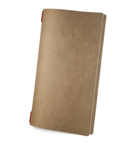 Porta Menu CUSTOM A4 SLIM (17,4x31,8 cm) non stampato - solo elastico rosso - ECO NATURALE sp. 0.6