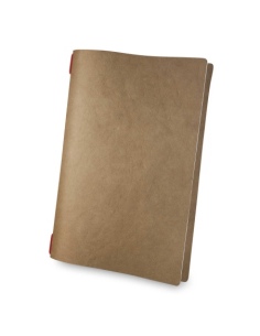 Porta Menu CUSTOM A4 (23,2x31,8 cm) non stampato - solo elastico rosso - ECO NATURALE sp. 0.6