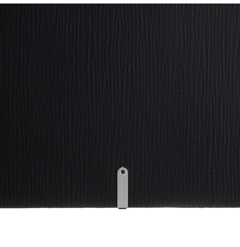 Porta Menu A4 (23,2x31,8 cm) etichetta METAL "menu" 2 buste (4 facciate) elastico nero CHEF NERO