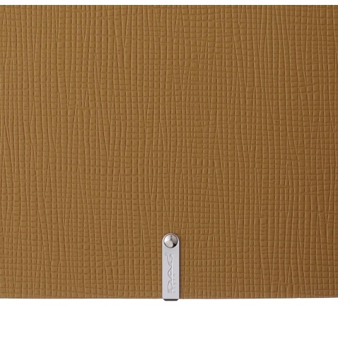 Porta Menu A4 SLIM (17,4x31,8 cm) etichetta METAL "menu" 2 buste (4 facciate) elastico nero CHEF OCRA