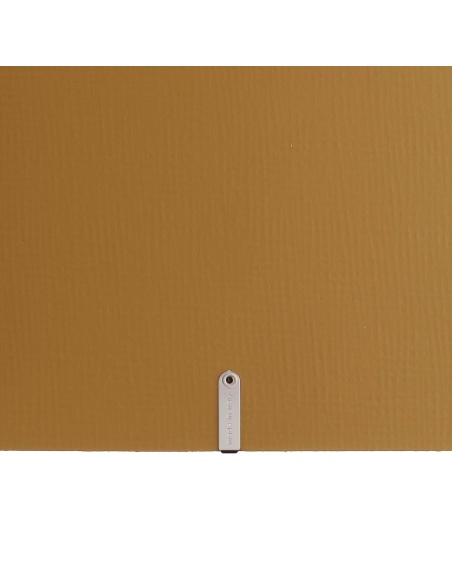 Porta Menu A5 (16,5x23,1 cm) etichetta METAL "menu" 2 buste (4 facciate) elastico nero CHEF OCRA