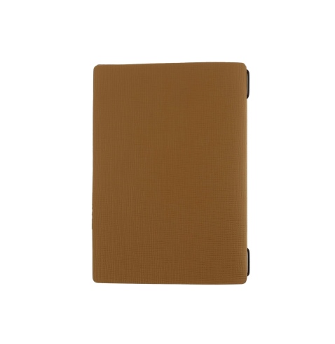 Porta Menu A5 (16,5x23,1 cm) etichetta PATCH "personalizzata" (minimo 18 pezzi) 2 buste (4 facciate) elastico nero CHEF OCRA