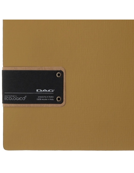 Porta Menu A4 (23,2x31,8 cm) etichetta PATCH "menu" 2 buste (4 facciate) elastico nero CHEF OCRA