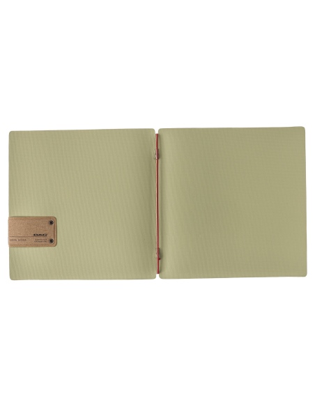 Porta Menu QUADRATO (23x23,1 cm) etichetta PATCH "personalizzata" (minimo 18 pezzi) solo elastico rosso JUTA SALVIA