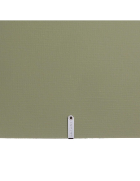 Porta Menu A4 SLIM (17,4x31,8 cm) etichetta METAL "personalizzata" (minimo 18 pezzi) 2 buste (4 facciate) elastico nero CHEF SAL