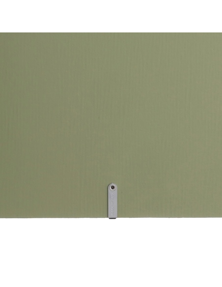Porta Menu A4 (23,2x31,8 cm) etichetta METAL "personalizzata" (minimo 18 pezzi) 2 buste (4 facciate) elastico nero CHEF SALVIA