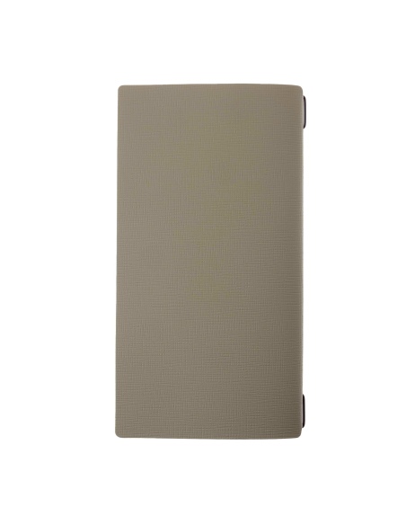 Porta Menu A4 SLIM (17,4x31,8 cm) etichetta PATCH "menu" 2 buste (4 facciate) elastico nero CHEF SALVIA