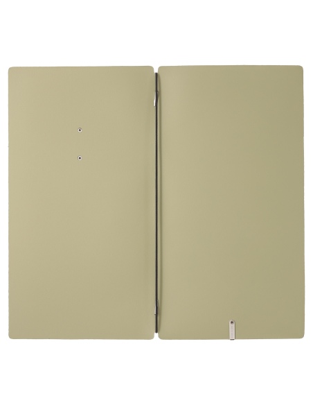 Porta Menu A4 SLIM (17,4x31,8 cm) etichetta METAL "personalizzata" (minimo 18 pezzi) solo elastico nero CHEF SALVIA