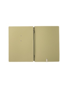 Porta Menu A5 (16,5x23,1 cm) etichetta METAL "personalizzata" (minimo 18 pezzi) solo elastico nero CHEF SALVIA 2