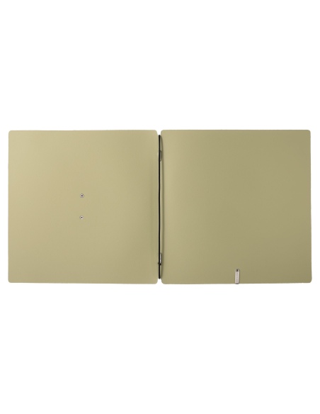 Porta Menu QUADRATO (23x23,1 cm) etichetta METAL "personalizzata" (minimo 18 pezzi) solo elastico nero CHEF SALVIA