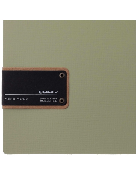 Porta Menu A4 SLIM (17,4x31,8 cm) etichetta PATCH "personalizzata" (minimo 18 pezzi) solo elastico nero CHEF SALVIA