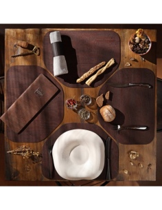 PLACEMATS TETRIS 40x30 cm single piece CORK BROWN 2