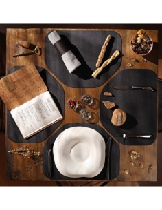 PLACEMATS TETRIS 40x30 cm single piece CORK BLACK 2
