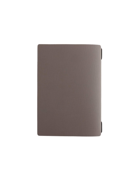 Porta Menu A5 (16,5x23,1 cm) etichetta PATCH "menu" 2 buste (4 facciate) elastico nero CHEF TORTORA