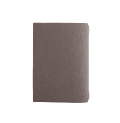 Porta Menu A5 (16,5x23,1 cm) etichetta PATCH "menu" solo elastico nero CHEF TORTORA