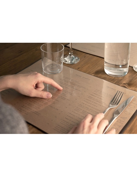 RISTO TOVAGLIETTA MENU A3 - 1 tasca CACAO