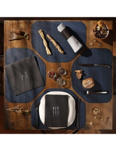 PLACEMATS TETRIS 40x30 cm single piece CHEF BLUE 2