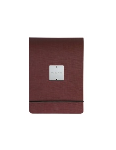 CITY MENU porta menu A5 etichetta METAL STANDARD "menu" molla ferma fogli CHEF BORDEAUX