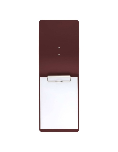CITY MENU porta menu A5 etichetta METAL STANDARD "menu" molla ferma fogli CHEF BORDEAUX