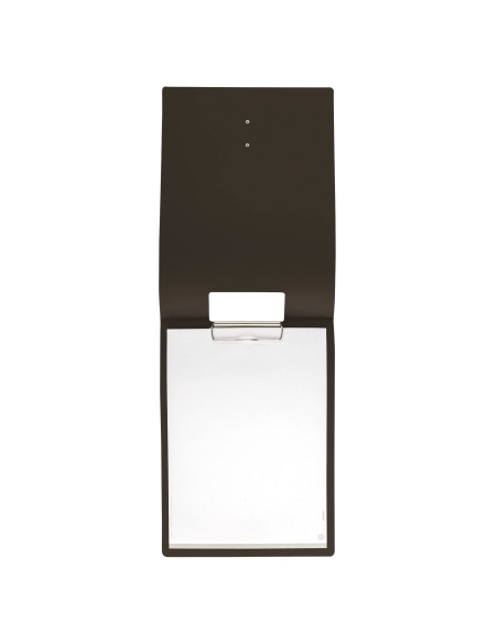 CITY MENU porta menu A4 etichetta METAL STANDARD "menu" molla ferma fogli CHEF MARRONE