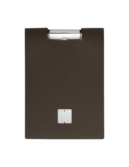CITY MENU porta menu A4 etichetta METAL STANDARD "menu" molla ferma fogli CHEF MARRONE