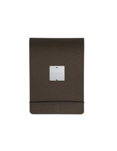 CITY MENU porta menu A5 etichetta METAL STANDARD "menu" molla ferma fogli CHEF MARRONE