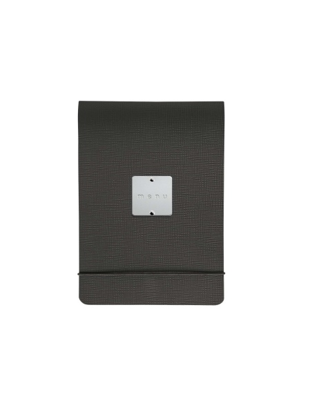 CITY MENU porta menu A5 etichetta METAL STANDARD "menu" molla ferma fogli CHEF NERO