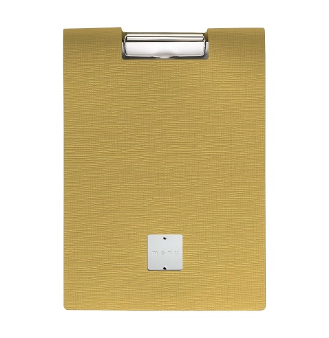 CITY MENU porta menu A4 etichetta METAL STANDARD "menu" molla ferma fogli CHEF OCRA