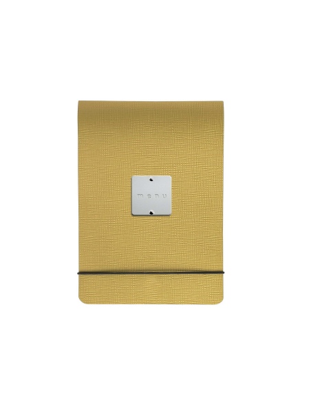 CITY MENU porta menu A5 etichetta METAL STANDARD "menu" molla ferma fogli CHEF OCRA