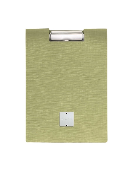 CITY MENU porta menu A4 etichetta METAL STANDARD "menu" molla ferma fogli CHEF SALVIA