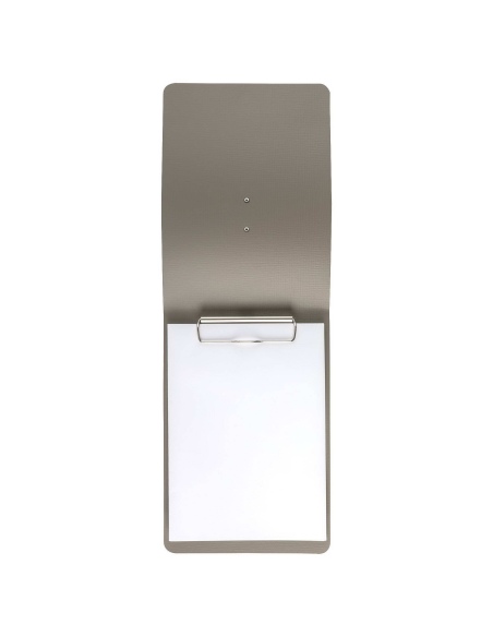 CITY MENU porta menu A5 etichetta METAL STANDARD "menu" molla ferma fogli CHEF TORTORA