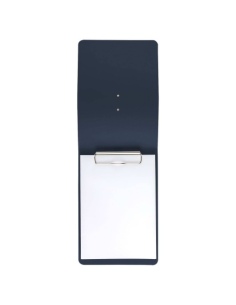 CITY MENU porta menu A5 etichetta METAL "personalizzata" (minimo 18 pezzi) molla ferma fogli CHEF BLU 2