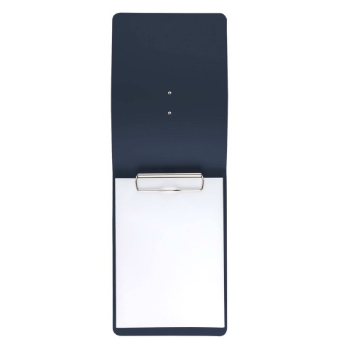 CITY MENU porta menu A5 etichetta METAL "personalizzata" (minimo 18 pezzi) molla ferma fogli CHEF BLU
