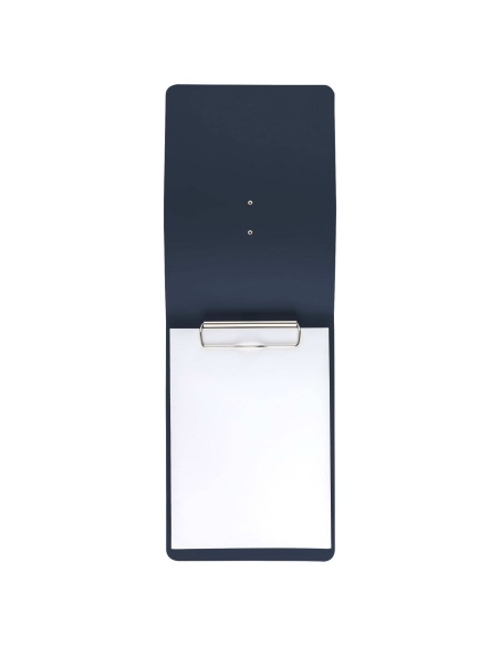 CITY MENU porta menu A5 etichetta METAL "personalizzata" (minimo 18 pezzi) molla ferma fogli CHEF BLU