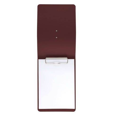 CITY MENU porta menu A5 etichetta METAL "personalizzata" (minimo 18 pezzi) molla ferma fogli CHEF BORDEAUX