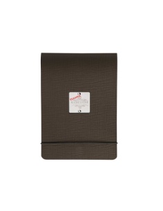 CITY MENU porta menu A5 etichetta METAL "personalizzata" (minimo 18 pezzi) molla ferma fogli CHEF MARRONE