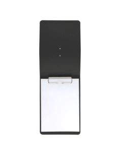 CITY MENU porta menu A5 etichetta METAL "personalizzata" (minimo 18 pezzi) molla ferma fogli CHEF NERO 2