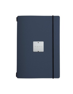 MINIMENU L-A5 porta menu CHEF BLU etichetta METAL STANDARD "menu"