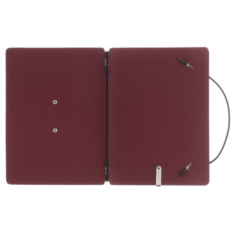 MINIMENU S-A6 porta menu CHEF BORDEAUX etichetta METAL STANDARD "menu"