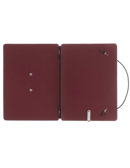 MINIMENU S-A6 porta menu CHEF BORDEAUX etichetta METAL STANDARD "menu"