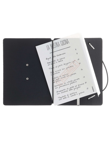 MINIMENU S-A6 porta menu CHEF MARRONE etichetta METAL STANDARD "menu"