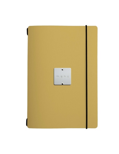 MINIMENU L-A5 porta menu CHEF OCRA etichetta METAL STANDARD "menu"