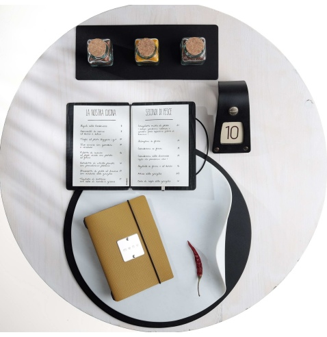 MINIMENU S-A6 porta menu CHEF OCRA etichetta METAL STANDARD "menu"